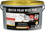 Wandfarbe Meister Polarweiß Plus im Angebot bei Hornbach in Bietigheim-Bissingen Wandfarbe Meister Polarweiß Plus Angebote bei Hornbach Bietigheim-Bissingen für 52,95 €