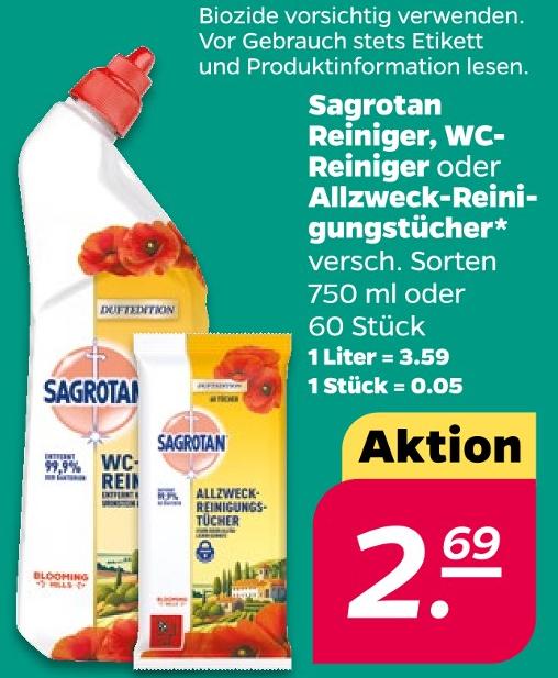 Reiniger, WC-Reiniger oder Allzweck-Reinigungstücher