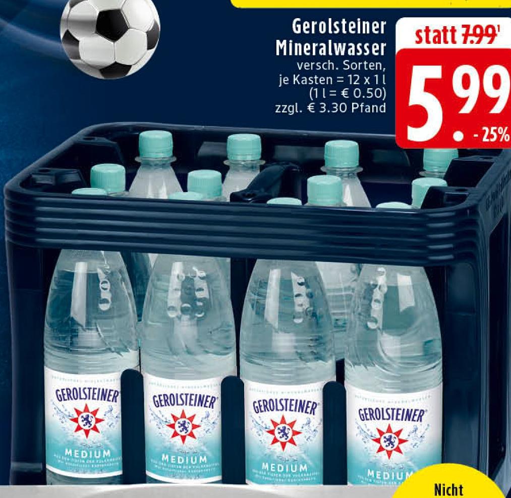Mineralwasser Angebote von Gerolsteiner bei EDEKA Dülmen für 5,99 €