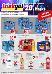 Der aktuelle Trinkgut Prospekt Der aktuelle Trinkgut Prospekt: Wir eröffnen unseren 20. Markt