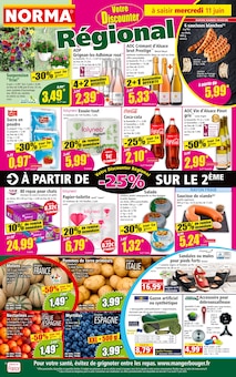 Prospectus Norma à Uckange, "Votre Discounter Régional", 14 pages de promos valables du 11/06/2025 au 17/06/2025