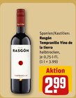 Tempranillo Vino de la tierra im Angebot bei REWE in Neu-Ulm Tempranillo Vino de la tierra Angebote von Rasgón bei REWE Neu-Ulm für 2,99 €