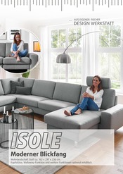Wohnlandschaft im Polstermöbel Fischer Prospekt in Erlangen Aktueller Polstermöbel Fischer Prospekt mit Wohnlandschaft, "AUS EIGENER DESIGN WERKSTATT", Seite 20