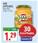 Apfelmus Angebote von HAK bei Marktkauf Haltern am See für 1,29 €