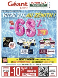 Géant Casino Catalogue "Votre été au zénith !", 77 pages, Avrainville, 08/08/2022 - 21/08/2022 Géant Casino Catalogue "Votre été au zénith !", 77 pages, Avrainville, 08/08/2022 - 21/08/2022