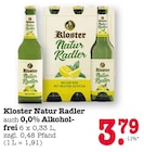 Aktuelles Natur Radler auch 0,0% Alkoholfrei Angebot bei E center in Frankfurt (Main) ab 3,79 €
