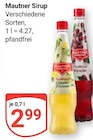 Sirup Limette Zitrone Angebote von Mautner bei GLOBUS Hoyerswerda für 2,99 €