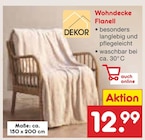 Wohndecke Flanell im Netto Marken-Discount Prospekt Wohndecke Flanell von DEKOR im aktuellen Netto Marken-Discount Prospekt für 12,99 €
