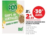 Chips de legumes Bio - Aline & Olivier dans le catalogue Super U