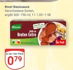 Aktuelle Braten Angebote bei GLOBUS in Saarbrücken Aktuelles Basissauce Soße zu Braten Extra Angebot bei GLOBUS in Saarbrücken ab 0,79 €