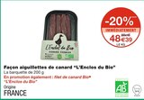 Façon aiguillettes de canard - L’Enclos du Bio dans le catalogue Monoprix