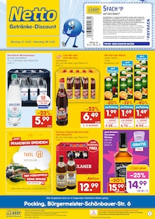Netto Marken-Discount Prospekt "DER ORT, AN DEM DU IMMER AUSGEZEICHNETE PREISE FINDEST." mit  Seiten (Pocking)