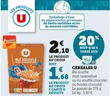 Céréales à Hyper U dans Sainte-Enimie