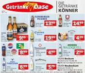 Aktueller Getränke Oase Getränkemärkte Prospekt in Beckum und Umgebung, "Aktuelle Angebote" mit 1 Seite, 28.07.2025 - 02.08.2025