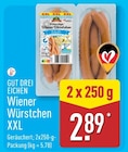 Wiener Würstchen XXL im Angebot bei ALDI Nord in Cottbus Wiener Würstchen XXL Angebote von GUT DREI EICHEN bei ALDI Nord Cottbus für 2,89 €
