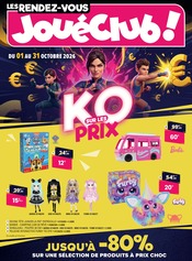 Promos Jouet dans le catalogue "KO SUR LES PRIX" de JouéClub Jouet en promo dans le catalogue JouéClub à la page 1