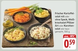 Frischer Kartoffelsalat mit oder ohne Speck, Weißkrautsalat Pfälzer Art oder Karottensalat bei EDEKA im Königsfeld Prospekt für 0,59 €