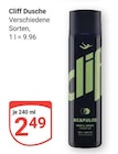Dusche im Angebot bei GLOBUS in Bad Kreuznach Dusche Angebote von Cliff bei GLOBUS Bad Kreuznach für 2,49 €