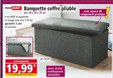 Banquette coffre pliable env. 38 x 38 x 78 cm - TRENDSTABIL en promo chez Norma Schiltigheim à 19,99 €