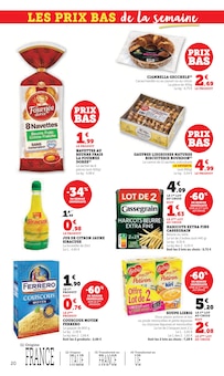 Promotion Navette dans le prospectus Super U, valable du 20/01/2026 au 01/02/2026 Promo Navette dans le catalogue Super U du moment à la page 20