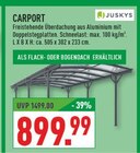 Carport Angebote von Juskys bei Marktkauf Arnsberg für 899,99 €