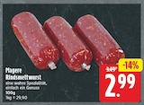 Magere Rindsmettwurst für 2,99 € bei EDEKA im Angebot Magere Rindsmettwurst im aktuellen EDEKA Prospekt