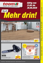 toom Baumarkt Prospekt „Respekt, wer's selber macht.“ für Natendorf und Umgebung mit 4 Seiten toom Baumarkt Prospekt für Natendorf und Umgebung: „Respekt, wer's selber macht.“, 4 Seiten, 21.09.2026 - 26.09.2026