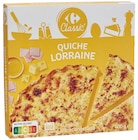 Quiche Lorraine - Carrefour Classic en promo à 4,59 € chez Supermarchés Match Quiche Lorraine - Carrefour Classic dans le catalogue Supermarchés Match