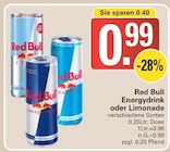 Energydrink oder Limonade im Angebot bei WEZ in Minden Energydrink oder Limonade Angebote von Red Bull bei WEZ Minden für 0,99 €