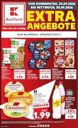 Kaufland Prospekt für Amberg mit 8 Seiten Kaufland Prospekt für Amberg: "EXTRA-ANGEBOTE", 8 Seiten, 24.09.2026 - 30.09.2026