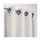 Rideau œillets occultant ivoire à Décor Discount dans Couffoulens