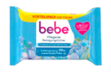 Erfrischende Reinigungstücher von bebe im aktuellen ALDI SÜD Prospekt für 3,79 €