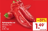 Spitzpaprika rot im Angebot bei Netto Marken-Discount in Elmshorn Spitzpaprika rot Angebote bei Netto Marken-Discount Elmshorn für 1,49 €