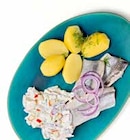 Heringe nach Hausfrauenart, mit Salzkartoffeln bei GLOBUS im Prospekt  für 8,50 €