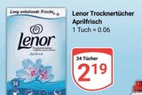 Trocknertücher Aprilfrisch im Angebot bei GLOBUS in Homburg Trocknertücher Aprilfrisch Angebote von Lenor bei GLOBUS Homburg für 2,19 €