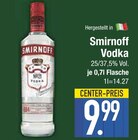 Smirnoff im EDEKA Prospekt Vodka von Smirnoff im aktuellen EDEKA Prospekt für 9,99 €