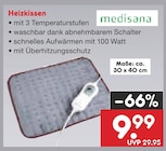 Heizkissen Angebote von medisana bei Netto Marken-Discount Lutherstadt Wittenberg für 9,99 €