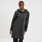 Parka imperméable coupe-vent à capuche noir femme - La Halle à Boulogne-Billancourt Parka imperméable coupe-vent à capuche noir femme en promo chez La Halle Boulogne-Billancourt à 49,99 €
