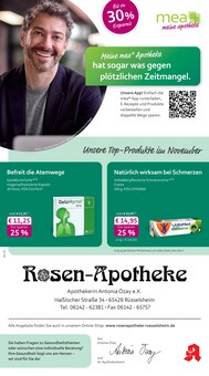 Aktueller mea - meine apotheke Prospekt (Flörsheim (Main), 4 Seiten zum blättern mea - meine apotheke Prospekt Unsere November-Angebote mit 4 Seiten
