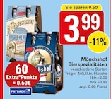Bierspezialitäten Angebote von Mönchshof bei WEZ Löhne für 3,99 €