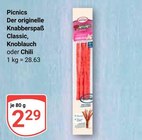 Picnics Der originelle Knabberspaß bei GLOBUS im Prospekt "" für 2,29 €