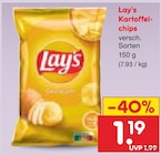 Kartoffelchips von Lay's für 1,19 € bei Netto Marken-Discount im Angebot Kartoffelchips von Lay's im aktuellen Netto Marken-Discount Prospekt