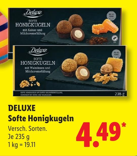 Softe Honigkugeln