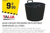 Promo AUGE CAPAZO PRO NOIRE EN PLASTIQUE RENFORCÉE 42 LITRES à 9,90 € dans le catalogue Tout Faire à Puceul