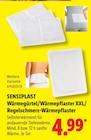 Wärmegürtel/Wärmepflaster XXL/ Regelschmerz-Wärmepflaster von SENSIPLAST im aktuellen Lidl Prospekt