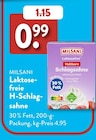 Laktosefreie H-Schlagsahne im ALDI SÜD Prospekt Laktosefreie H-Schlagsahne von Milsani im aktuellen ALDI SÜD Prospekt für 0,99 €