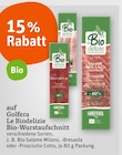 Le Biodelizie Bio-Wurstaufschnitt im Angebot bei tegut in Waiblingen Le Biodelizie Bio-Wurstaufschnitt Angebote von Golfera bei tegut Waiblingen