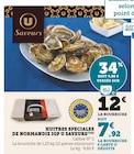 Huitres Speciales de Normandie IGP - U Saveurs dans le catalogue U Express