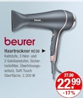 Haartrockner HC30 im V-Markt Prospekt Haartrockner HC30 von beurer im aktuellen V-Markt Prospekt für 22,99 €