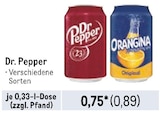 Dr. Pepper Angebote bei Metro Ulm für 0,89 €